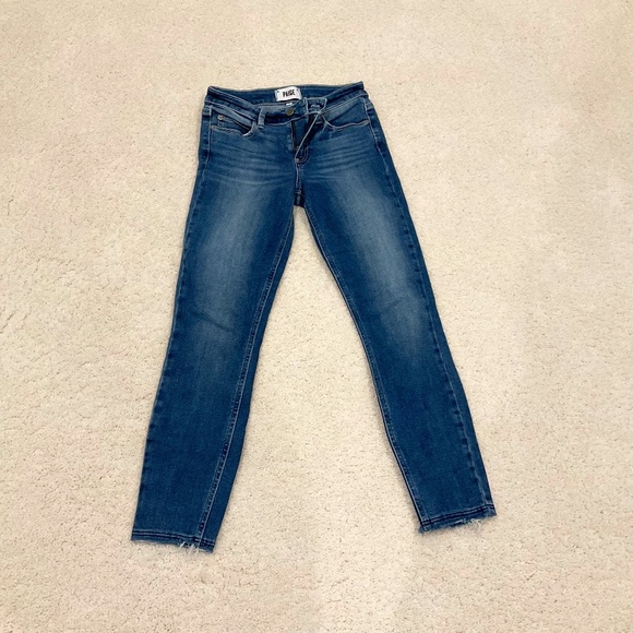 Paige Verdugo ankle jeans Freestyle distressed hem - Picture 1 of 5